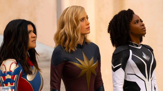 The Marvels post-credit: Captain Marvel, Ms Marvel and Monica in space together during The Marvels